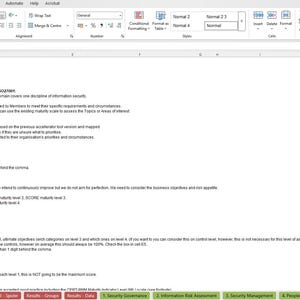 Information Security Maturity Model | ISO 27001 & NIST CSF Excel Template | Cybersecurity Audit Tool