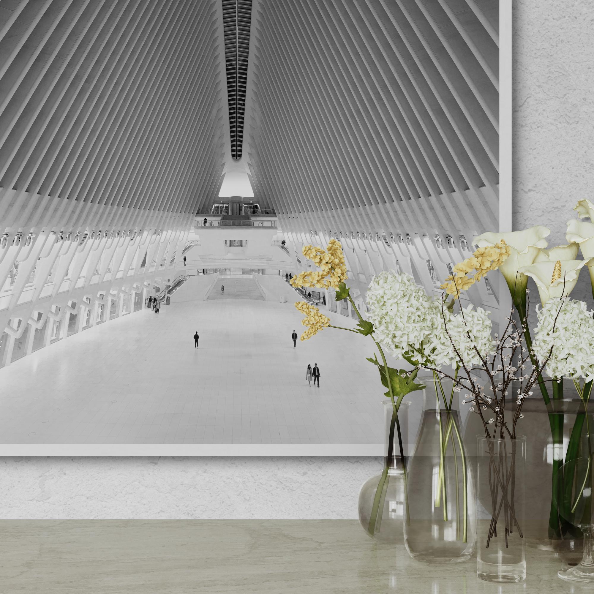 Oculus New York City Architecture | Symmetrical White Atrium Minimalist ...