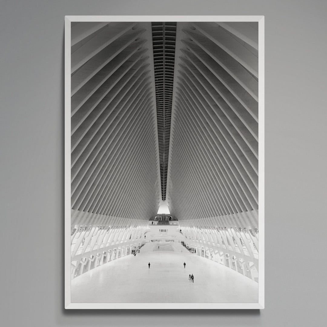 Oculus New York City Architecture | Symmetrical White Atrium Minimalist ...