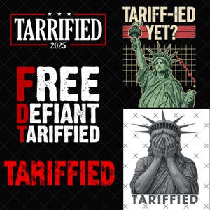 Tarrified - Tariffs Economy World Politics ,Tariffied png, Stressed Terrified All The Feelings Americans -Tarrified png
