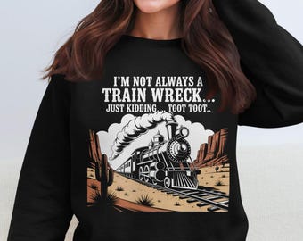Train Wreck PNG: Mental Health Humor, Cricut Cut File (Digital Download)