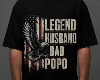 Legend Husband Dad Grandpa Png, Father's Day Png, American Vintage Png, Patriotic Popo Png