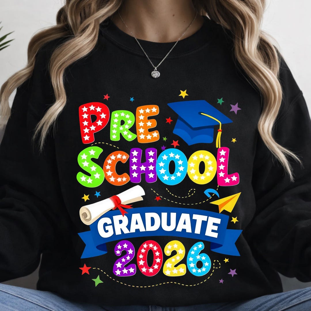 Preschool Graduation 2026 Pre-k Graduate Kids Boys Girls Png ...
