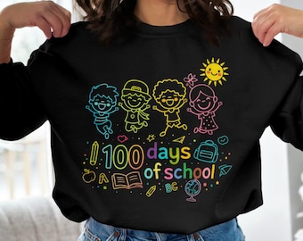 Happy 100th Day of School Png, 100 Day Shirt, 100 Days of School Png, 100th Day Student Png, Kindergarten 100th Day Celebration Gift Png