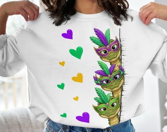 Mardi Gras Crocodile Png, Funny Crocodile Png, Carnival Crocodile Png, Crocodile Png, Louisiana Festival, Festive Season, Gift Mardi Woman