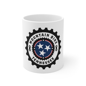 Mountain Bike Tennessee Mug - Perfect Gift for Cycling Enthusiasts, Coffee Lover, Birthdays, Father&#39;s Day, Outdoor Adventure