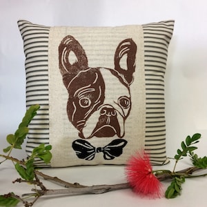 Pottery barn french bulldog pillow hotsell
