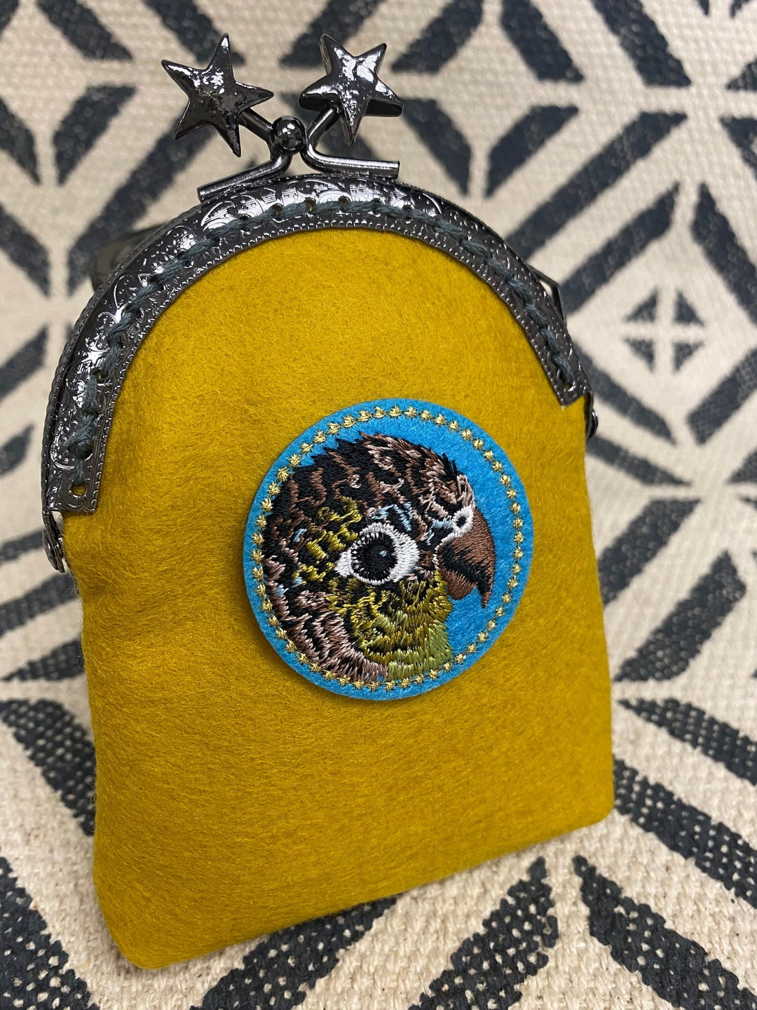 Hand Crafted Coin Purse/ Embroidery Bird Coin Purse / Gifts for Her Etsy