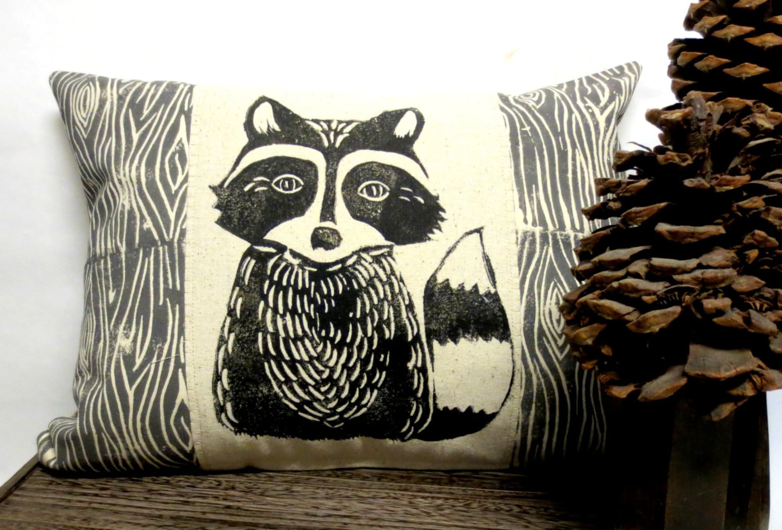 Raccoon Pillow // Woodland Raccoon Pillow // Woodland Nursery Etsy