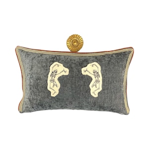 Halloween Kidney Pillow - Dancing Skull Skeleton Halloween Pillow - Lumbar Pillow
