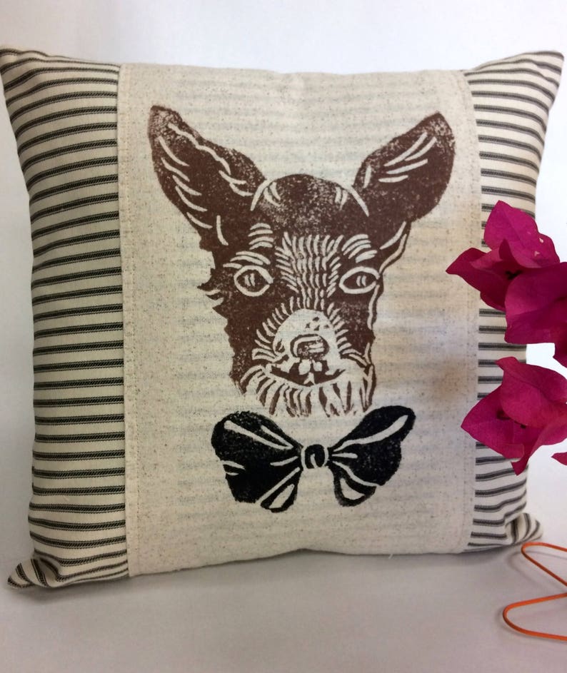 Almohada decorativa chihuahua almohada decorativa con estampado de chihuahua, impresión de cara de chihuahua, idea de regalo de cumpleaños imagen 6