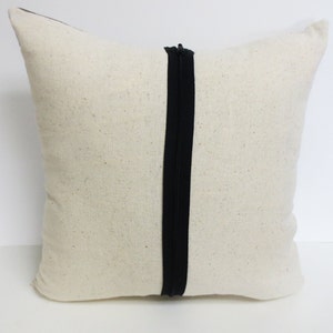 Hand Block Print Cocker Spaniel Pillow Cover: Ticking Stripe Accent Pillow image 7
