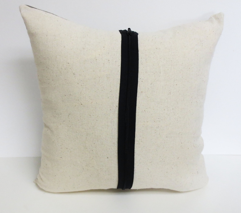 Hand Block Print Cocker Spaniel Pillow Cover: Ticking Stripe Accent Pillow image 7