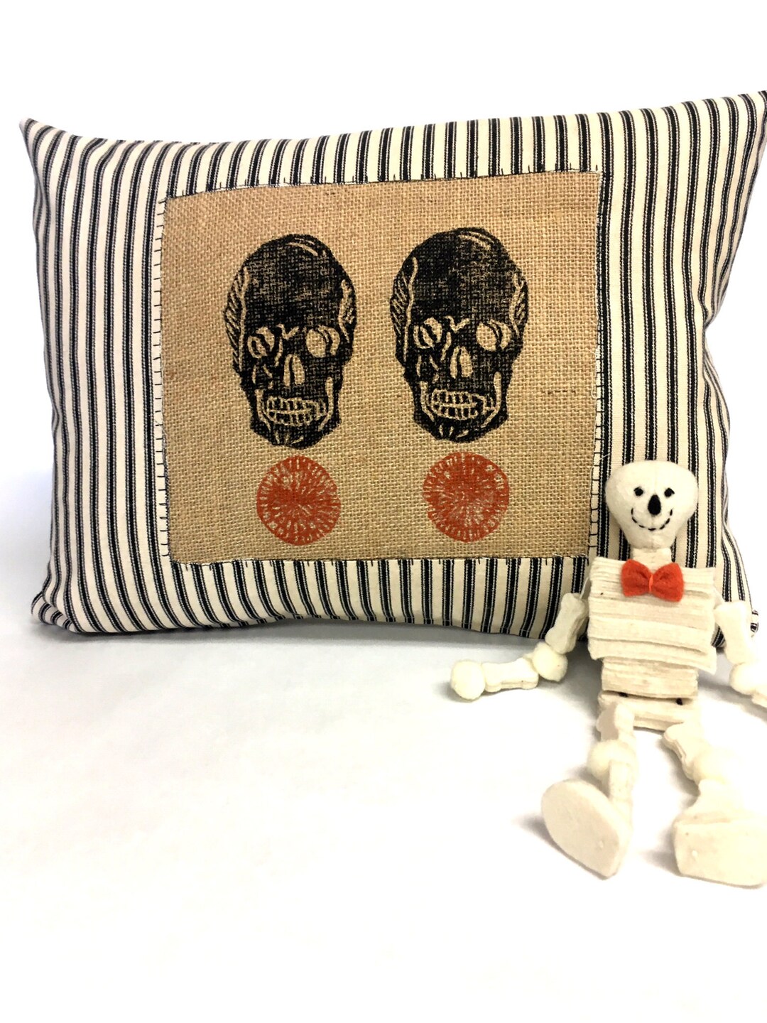 Halloween Kidney Pillow Poly Burlap Pillow Lumbar Pillow Etsy Sweden