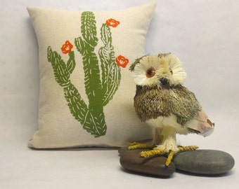 Cactus Print Pillow