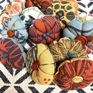 Hand Crafted Pumpkin Pin Cushion