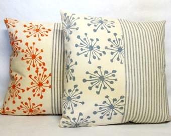 Mid Century Blockprint Kissen
