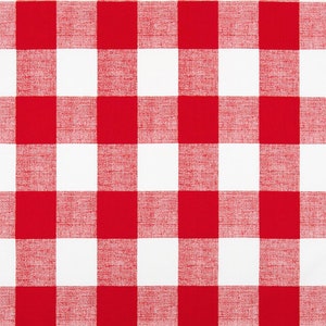 May include: A red and white checkered pattern. The pattern is made up of squares, with alternating red and white squares.