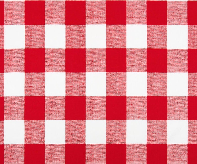 May include: A red and white checkered pattern. The pattern is made up of squares, with alternating red and white squares.