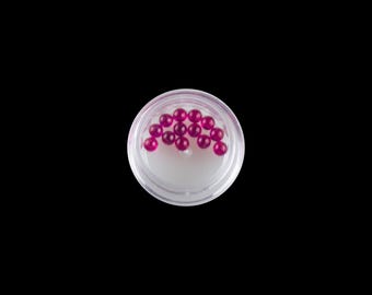 4mm Ruby Pearls Balls: Lab-Grown Corundum Jewelry