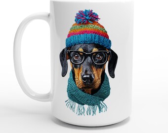 Doberman Pinscher Dog White 15oz Ceramic Mug for Doberman Lovers Everywhere