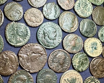 Monedas auténticas de la antigua Roma, siglos II-V d. C., calidad G-VG