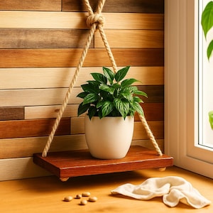 Handmade Rustic Wooden Wall Shelf - Organize Your Space in Style