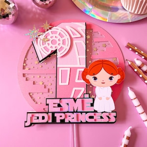 STARWARS CAKE TOPPER, Princess Leia Cake Toppers, Starwars Birthday Banner, May The 4th Be With You, Starwars Birthday Decorations