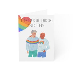 Tarjeta del Orgullo Gay en las Buenas y en las Malas