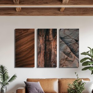 Framed Abstract Nature Photography for Living Room Modern Geological Texture Wall Art Earth Tone Canvas Print for Home Decor nature wall art