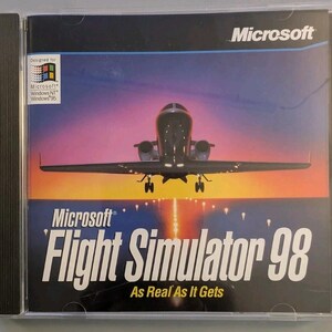 Microsoft Flight Simulator 98 PC CD-ROM Game - Vintage 1997 Edition, Good Condition
