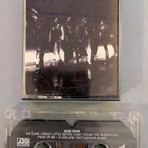 Skid Row Debut Cassette Tape 1989 Atlantic 81936-4 18 and Life I Remember You