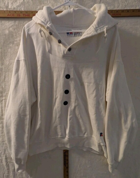 Vintage 90s Russell Athletic High Cotton Henley Butto… - Gem