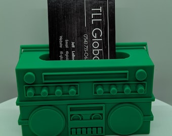 Business Card Holder BoomBox Radio - DJ
