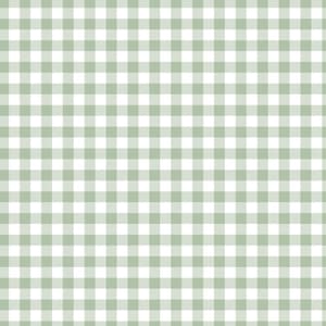 Sage Green Gingham Fabric White & Light Green Checkered Classic Plaid Modern Fabric Casual Fabric 100% Cotton Fabric By The Half Yard