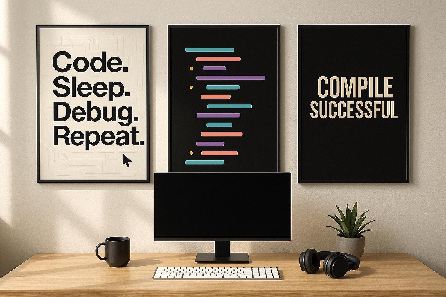 Minimalist Coding Posters Bundle – Programmer Wall Art, Developer ...