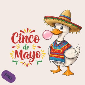 Cinco De Mayo png, Mexicaans feest png, Cinco De Mayo-eend png