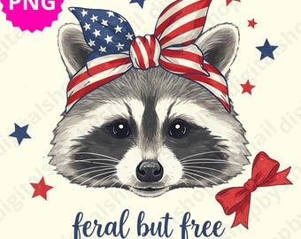4th of july raccoon Png, Fourth of July png, 4th of July raccon Png, America 4th of July Png Design, 4th Of July Digital,America USA Png
