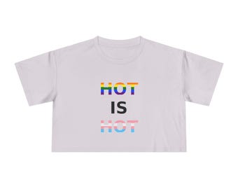 HOT is HOT Pride Rainbow and Trans Flag T-Shirt -- Proceeds to Transgender Legal Center
