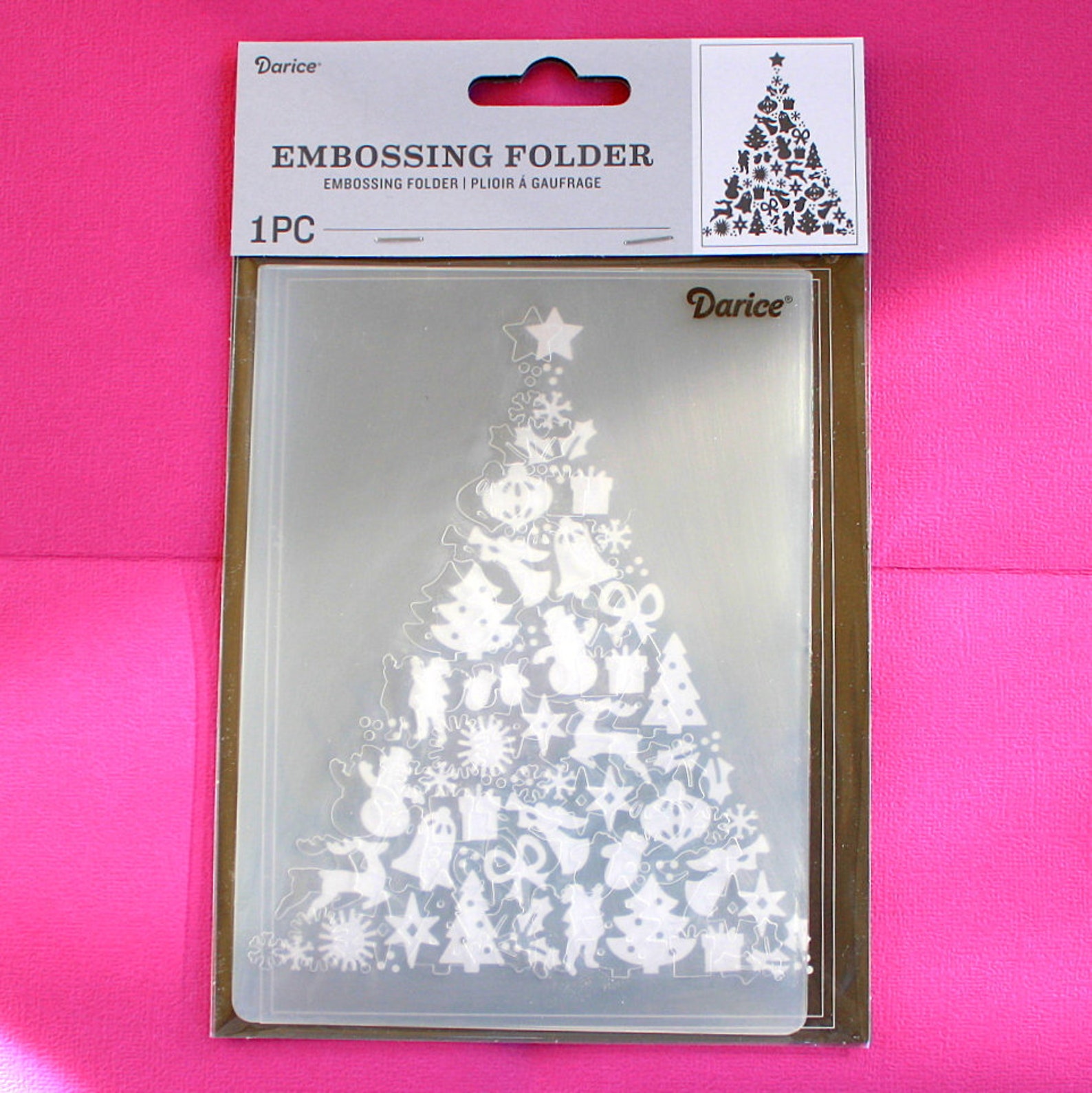 Christmas Tree Embossing Folder Card Making Paper Crafting Etsy