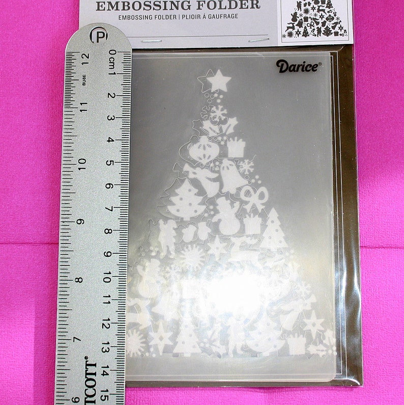 Christmas Tree Embossing Folder Card Making Paper Crafting Etsy