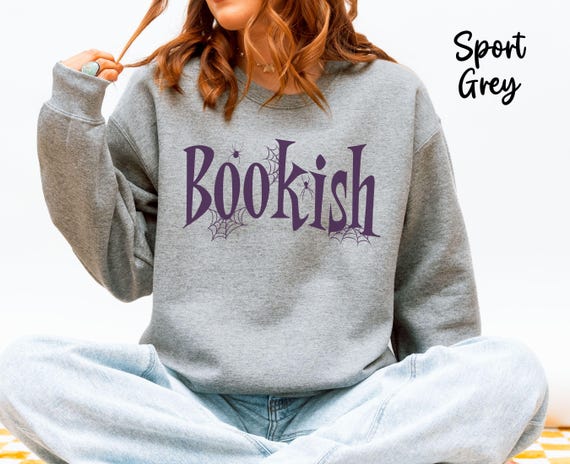 Halloween Bookish Reading Sweatshirt, Spooky Book Lover Sweater, Fall Gothic Crewneck for Reader, Halloween Librarian Reading Reading Gift