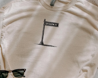 Broadway Logo Shirt Theatre Shirt NYC Trip Actor Shirt Broadway Fan Shirt Musical Theatre Opening Night Gift Drama Club Stage Mom Shirt