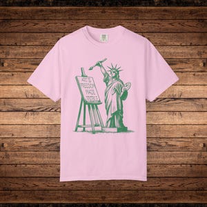 Art Is Freedom Comfort Colors Artist Shirt Art Political Tee Activist Shirt Advocacy Freedom of Speech Shirt Support Art Fund Art Education image 8