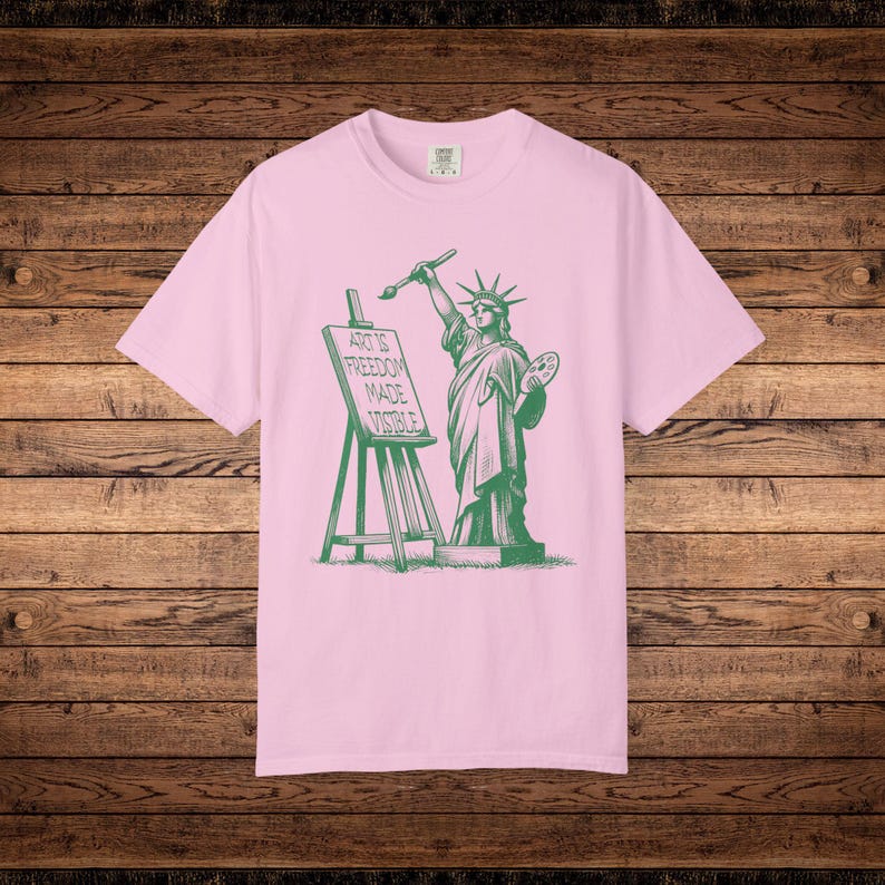 Art Is Freedom Comfort Colors Artist Shirt Art Political Tee Activist Shirt Advocacy Freedom of Speech Shirt Support Art Fund Art Education image 8