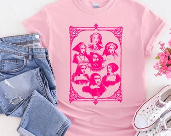 Six Wives of Henry VIII Shirt Tudor History Shirt Theatre Shirt History Teacher Shirt Broadway Shirt Musical Theatre Tee Anne Katherine Jane
