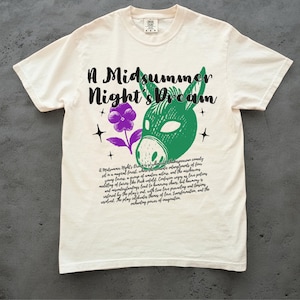 A Midsummer Night&#39;s Dream Shirt Comfort Colors William Shakespeare Shirt Classic Literature Shirt Broadway Shirt Theatre Shirt Actor Tee