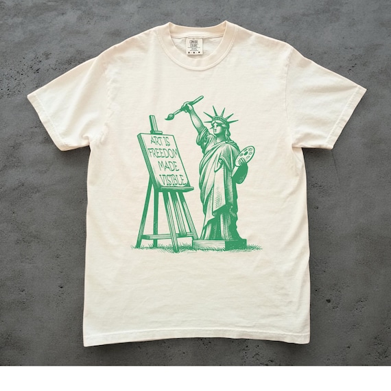 Art Is Freedom Comfort Colors Artist Shirt Art Political Tee Activist Shirt Advocacy Freedom of Speech Shirt Support Art Fund Art Education