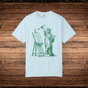 Art Is Freedom Comfort Colors Artist Shirt Art Political Tee Activist Shirt Advocacy Freedom of Speech Shirt Support Art Fund Art Education image 5