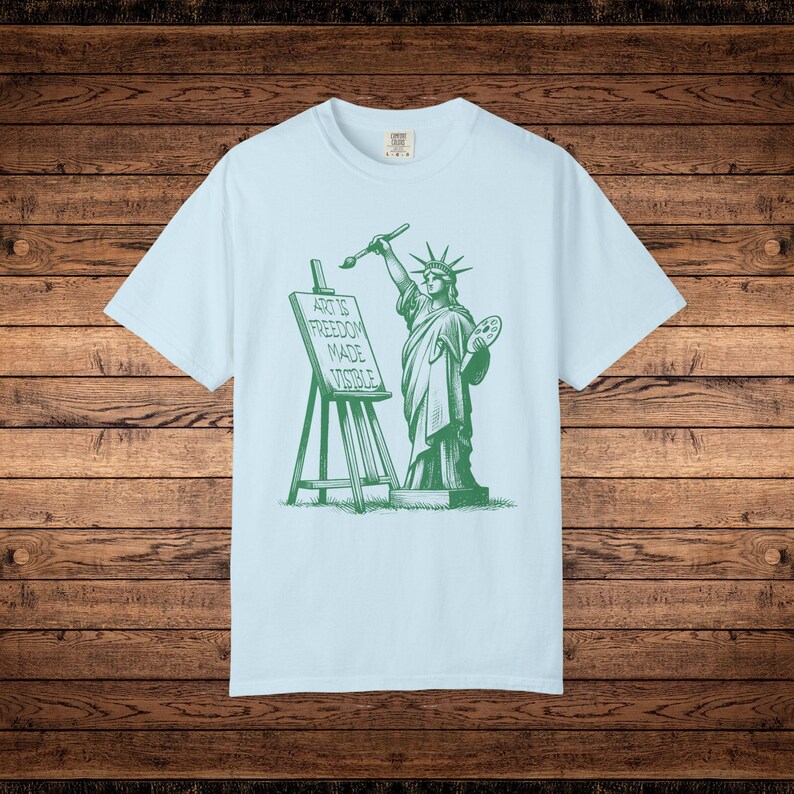 Art Is Freedom Comfort Colors Artist Shirt Art Political Tee Activist Shirt Advocacy Freedom of Speech Shirt Support Art Fund Art Education image 5